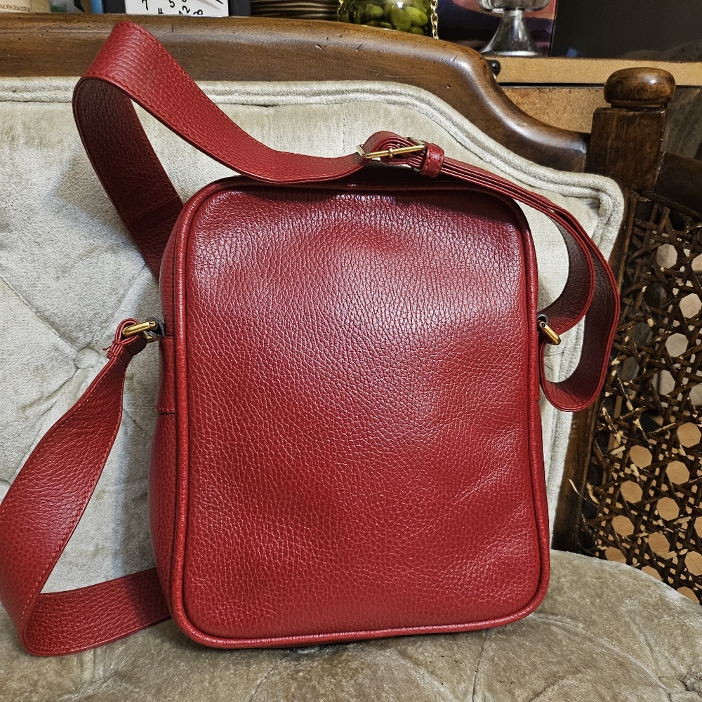 Gucci Red Leather Crossbody Bag - Picture 2 of 8